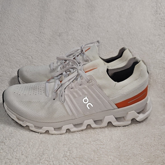 On cloudswift white flame sneakers